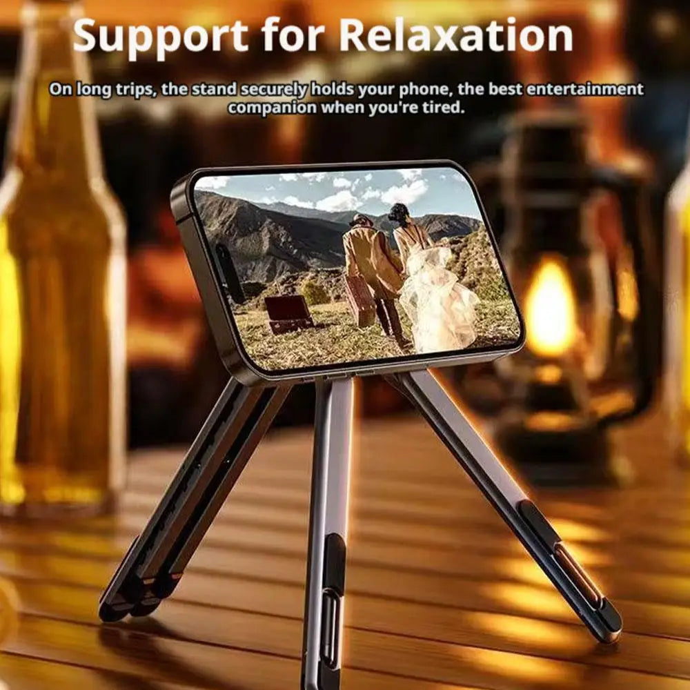 Magnetic Phone Holder Selfie Stick Tripod for Iphone 17 16 Pro Max Ipad Tablet Laptop Stand Foldable Magnetic Brack U7Y6