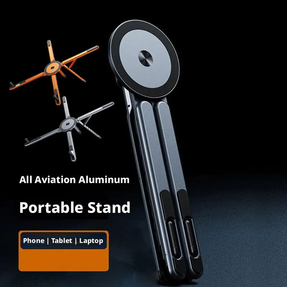 Magnetic Phone Holder Selfie Stick Tripod for Iphone 17 16 Pro Max Ipad Tablet Laptop Stand Foldable Magnetic Brack U7Y6