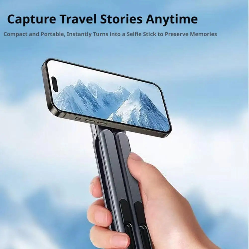Magnetic Phone Holder Selfie Stick Tripod for Iphone 17 16 Pro Max Ipad Tablet Laptop Stand Foldable Magnetic Brack U7Y6