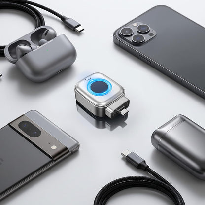 Auto Power off Charger Protector with AI Full Charge Disconnect Function,Supports up to 140W Power, Auto Disconnect Fast Charging Adapter, Prevent Battery Aging Extend Device Lifespan,Silver